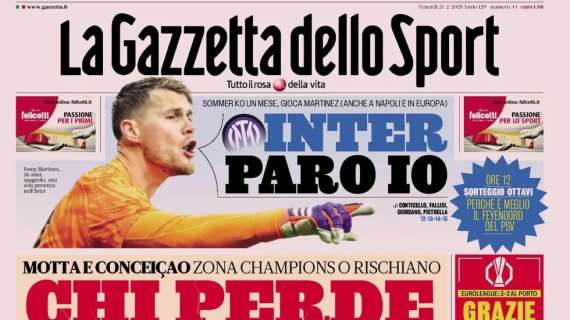 La Gazzetta dello Sport: "Juve-Milan, chi perde la panca?"