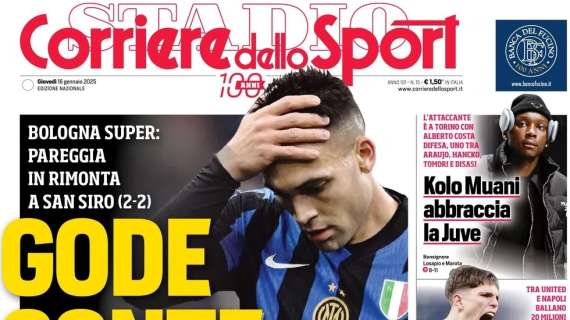 Corriere dello Sport: "Pari Inter, gode Conte che aspetta Garnacho"