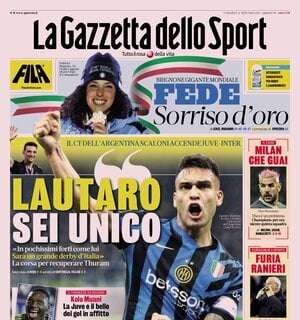 La Gazzetta dello Sport: "Milan, che guai. Roma, furia Ranieri"