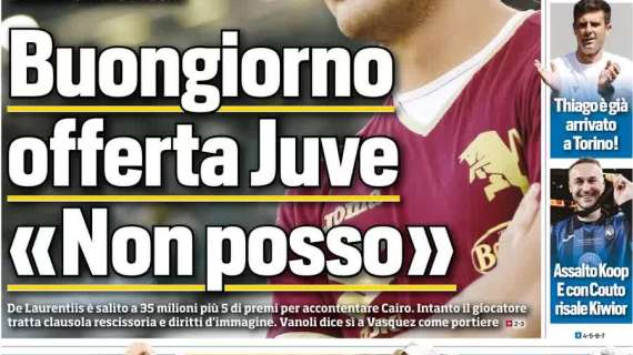 Bomba di Tuttosport - Giuntoli rilancia, ma Buongiorno sceglie Napoli: "Alla Juve non posso!"