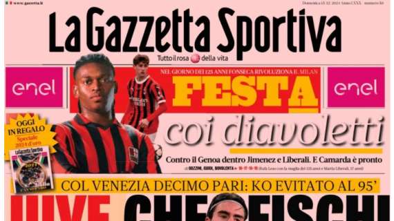 Gazzetta: "Juve, che fischi! Atalanta 10 e gode"