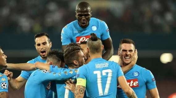 Napoli tra le migliori d'Europa: dopo due turni sono solo 4 le squadre a punteggio pieno in Champions