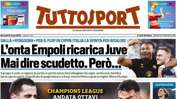 Tuttosport crede alla rimonta Juve: "Mai dire scudetto, però..."