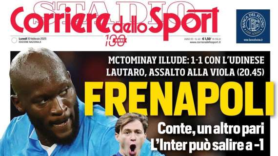 Corriere dello Sport: "FreNapoli. Conte, un altro pari. L'Inter può andare a -1"