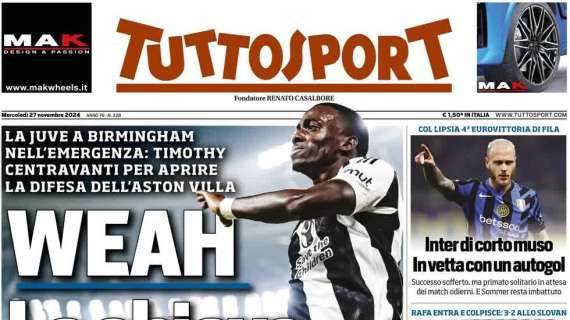 Tuttosport: "Weah, la chiave inglese"