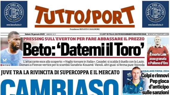 Tuttosport: "Cambiaso, Milan and the city"