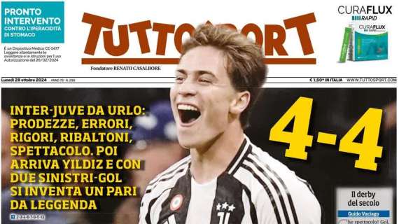 Tuttosport esalta Yildiz: "Mamma il turco"