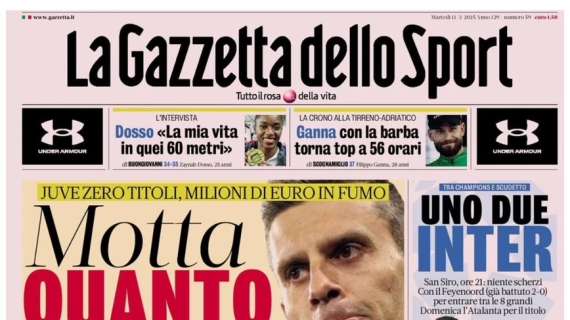 La Gazzetta dello Sport: "Conte, Pioli o Gasp al posto di Thiago"