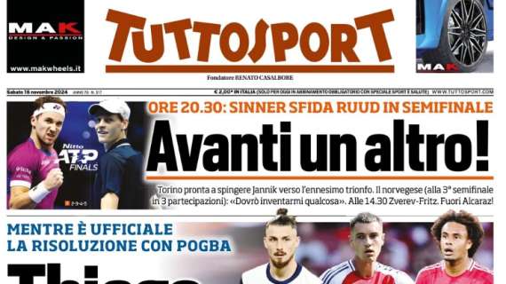 Tuttosport guarda a gennaio: "Thiago, un terno a gennaio".