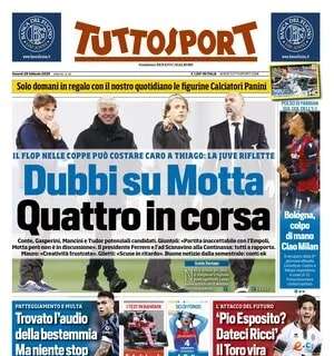 Tuttosport: "Juve, dubbi su Motta. Quattro in corsa"