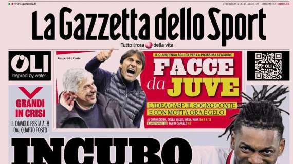 La Gazzetta dello Sport: "Lobotka-Calhanoglu: testa a testa"