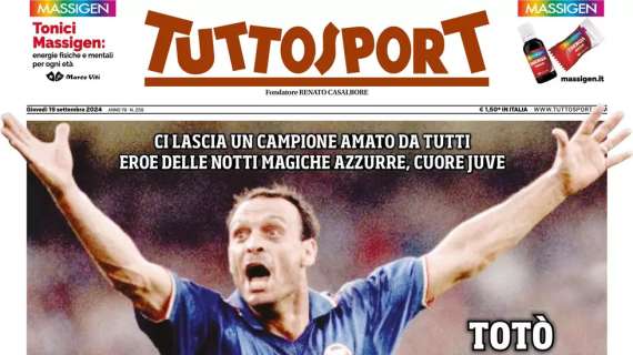 Tuttosport su Schillaci: "Un italiano vero"