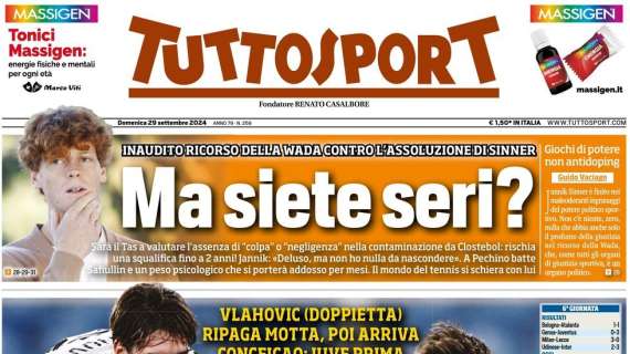 Tuttosport sulla Juve: "Sorrisi e campioni, Vlahovic e Conceiçao"