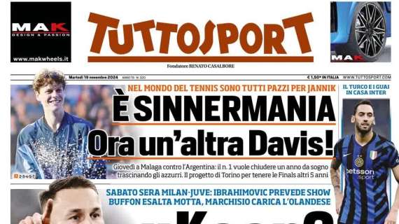 Tuttosport: "Caso Vlahovic. Si fa male con la Serbia"