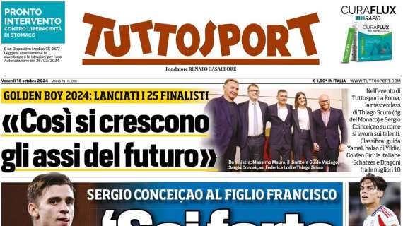 Tuttosport: "Sei forte ma resta umile"