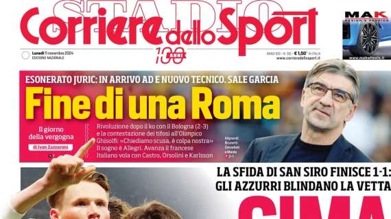 Corriere dello Sport: "Cima Conte. Il Napoli ferma l'Inter e Antonio attacca il Var"