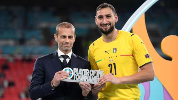 Italia, Donnarumma miglior giocatore di Euro 2020