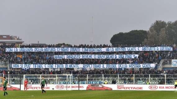 Lippi sullo striscione dei tifosi del Pescara: "Sono dei fuoriclasse"