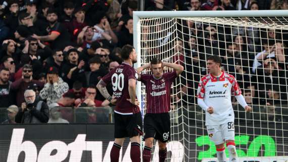 Stagione maledetta, Salernitana sconfitta anche giocando bene e meglio dell'avversario