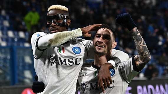 Serie A, il Napoli rifila sei gol al Sassuolo: la classifica aggiornata