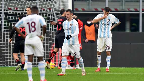 Salernitana: nessun miglioramento nelle ultime giornate, anzi...