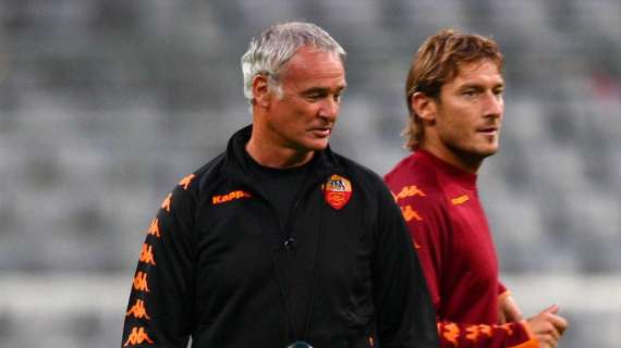 Totti festeggiato anche da Ranieri e dalla Sensi