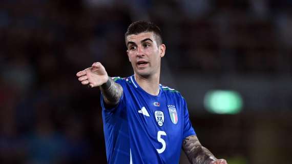 La gara di Mancini con l'Italia, il difensore ha terminato la partita con una vistosa fasciatura