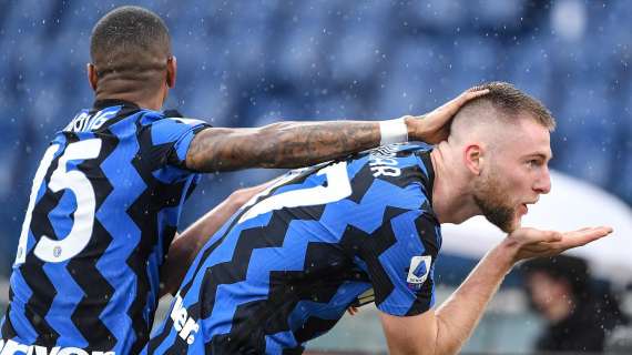 Inter, Skriniar: "Mancini mi ha colpito con il gomito in occasione del gol, ma dobbiamo recriminare per le occasioni mancate"